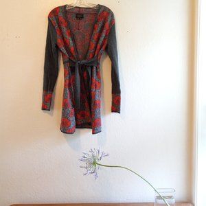 Beautiful Icelandic Designs Belted Cardigan